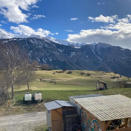 Ferienwohnung Auf Ziegenhof Alvaneu Buitenkant foto